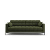 SOFA Mamaia aus strukturiertem Stoff grün 4 Sitzplätze - Grün, Textil (92/75/217cm) - Micadoni