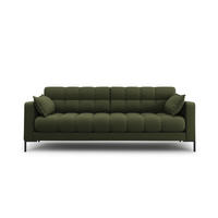 SOFA Mamaia aus strukturiertem Stoff grün 3 Sitzplätze - Grün, Textil (92/75/177cm) - Micadoni