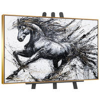 GEMÄLDE Energie der Geschwindigkeit Schattenfugenrahmen Gold 140x100 cm - Goldfarben, Holz (140/100cm) - YS-art gallery