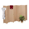 PARAVENT - Hellbraun, Holz/Papier (320/170/2cm) - Relaxdays