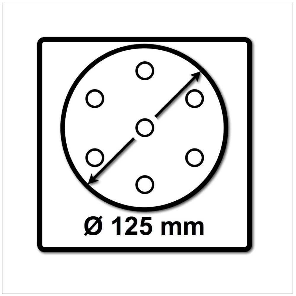 FESTOOL STF D125/8 Schleifscheiben 125 mm Granat P80 GR / 50 Stück ( 497167 ) - Multicolor, Kunststoff (140/140/80cm) - Festool