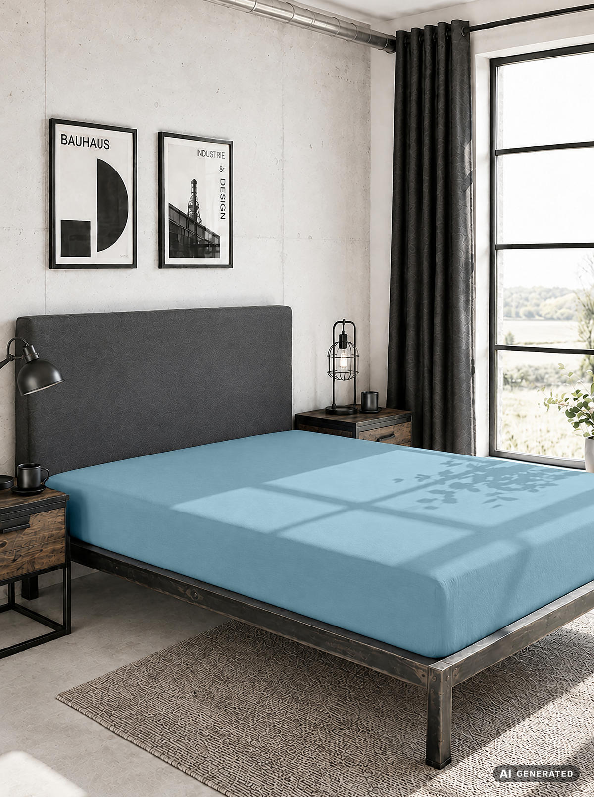 SPANNBETTTUCH Basic Jersey taubenblau, 180x200 cm - 200x200 cm - Blaugrau, Textil (200/200cm) - Castell