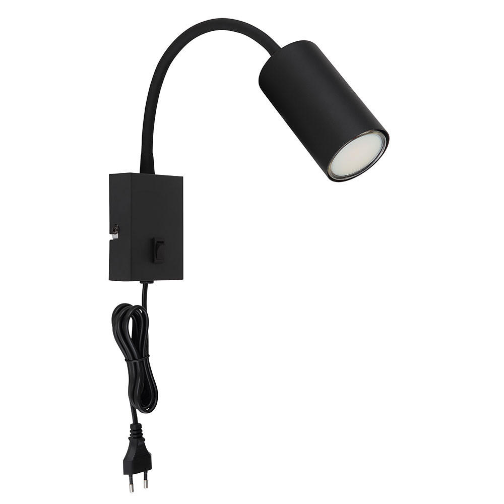LED WANDLEUCHTE Metall Schwarz - Schwarz, Metall (7/44/32cm) - Globo Lighting