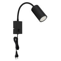 LED WANDLEUCHTE Metall Schwarz - Schwarz, Metall (7/44/32cm) - Globo Lighting