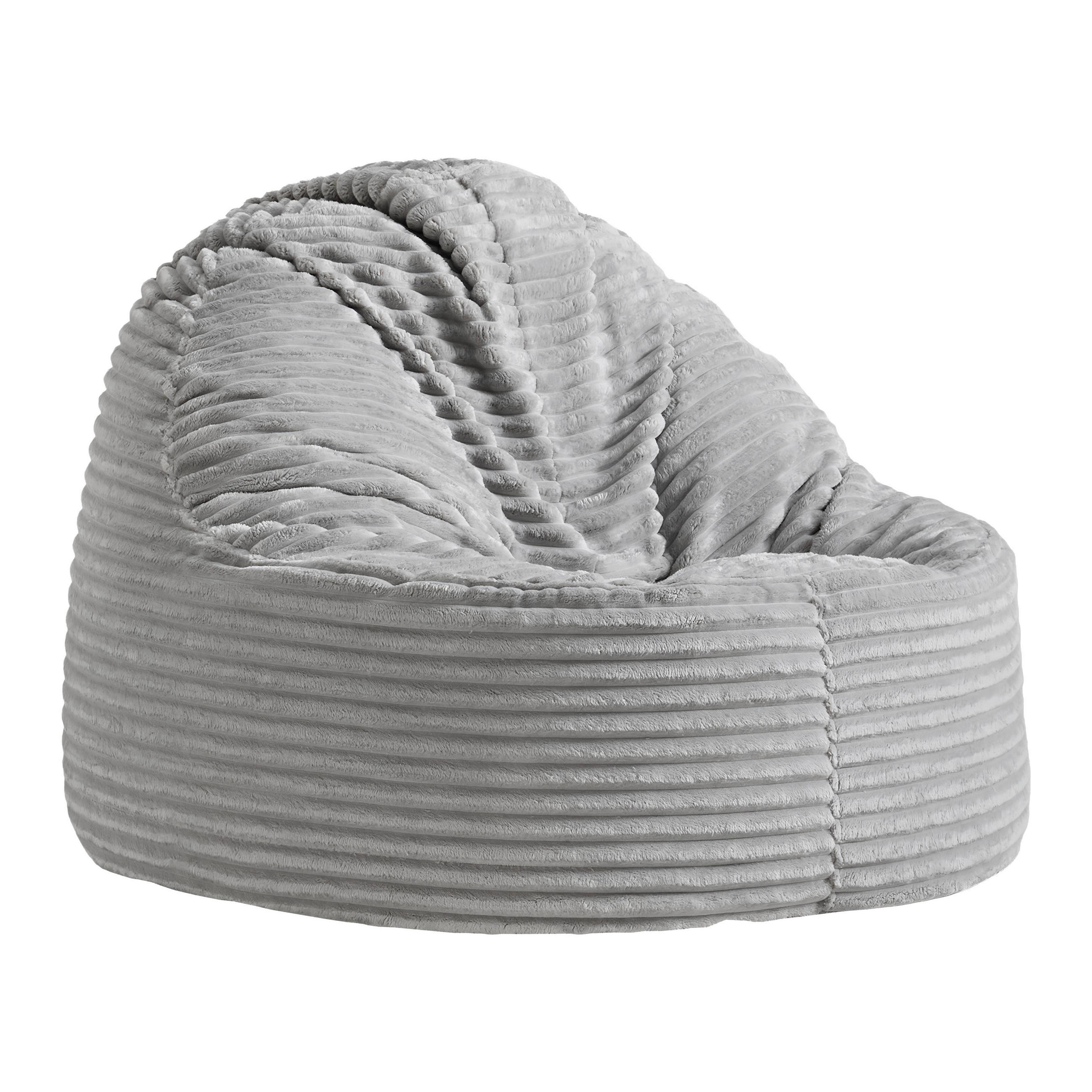 SITZSACK Verreto Hellgrau Cord - Hellgrau, Textil (105/80/105cm) - Mömax