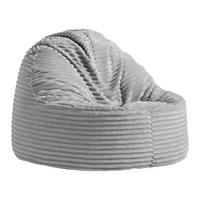 SITZSACK Verreto Hellgrau Cord - Hellgrau, Textil (105/80/105cm) - Mömax