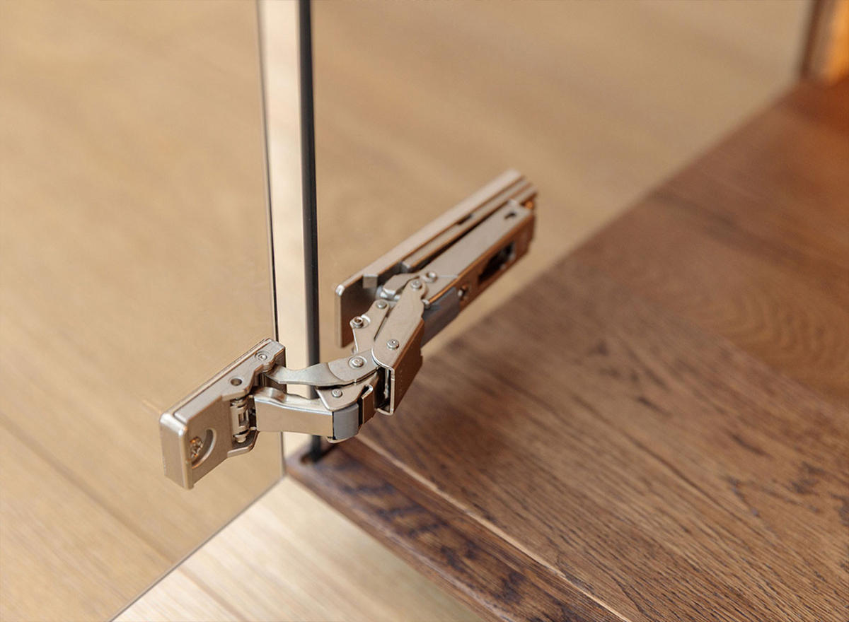 WOHNZIMMER-SET Collodi Wildeiche Tabak (3tlg) - Türanschlag links - Wildeiche/Eichefarben, Holz (318/205/70cm) - Feldmann-Wohnen