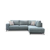 ECKSOFA MEDIOLANE 5-Sitzer, mintgrün - Mintgrün, Holzwerkstoff/Textil (282/219cm) - Courtois Laville