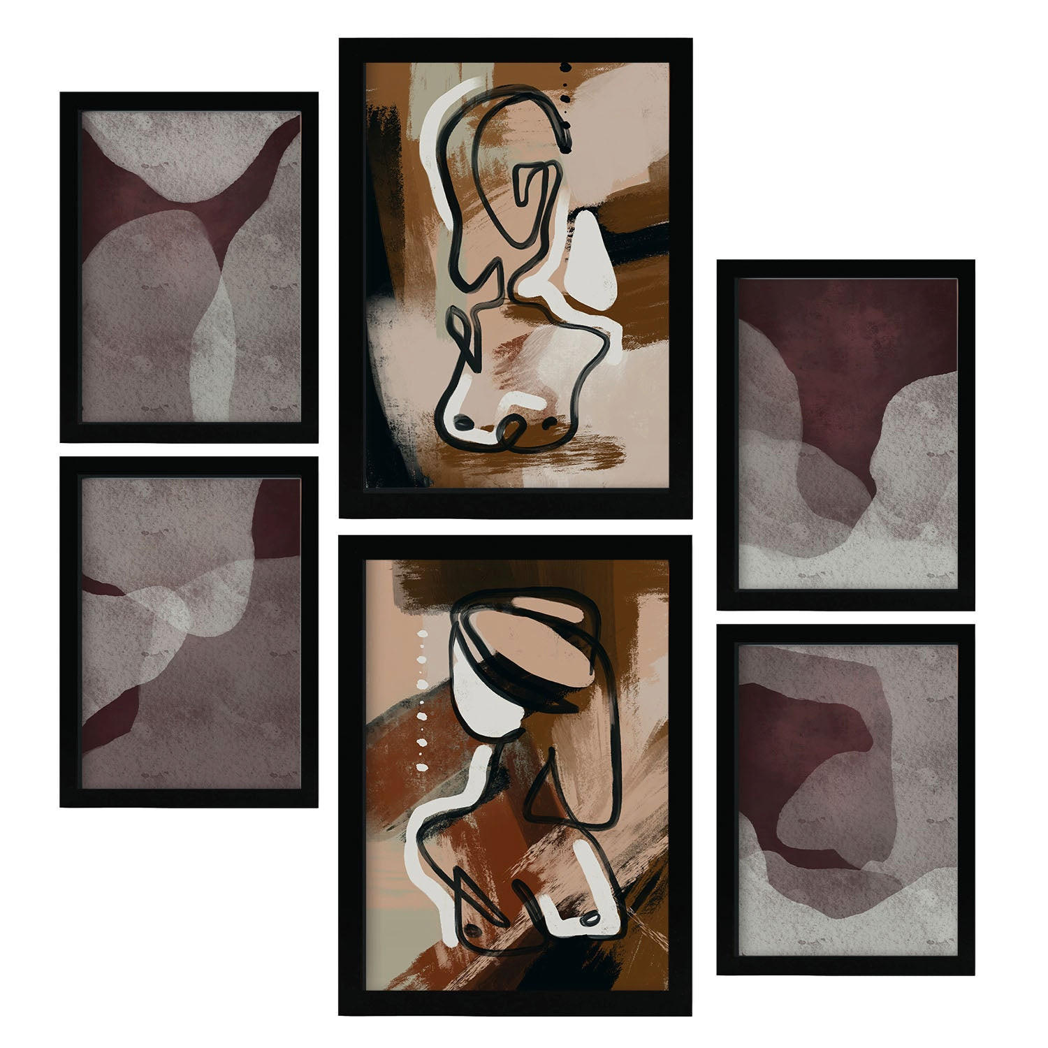 Nacnic Poster Schwarz 29x3 cm