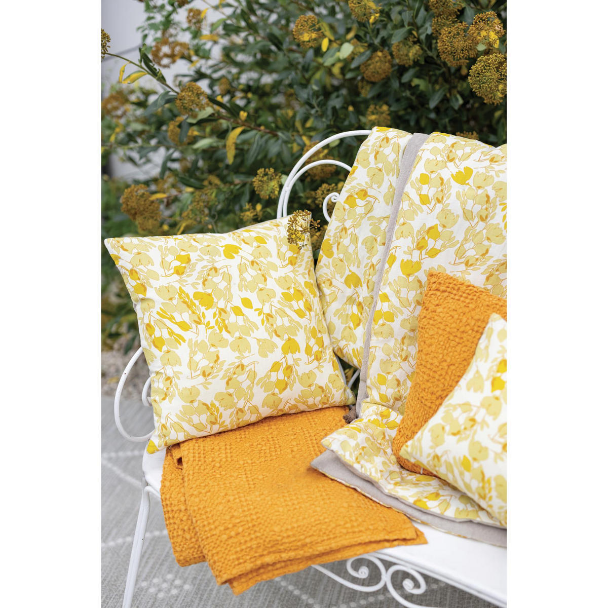 KISSEN Tana senffarben 40 x 65 cm - Dunkelgelb, Textil (40/65cm) - Vivaraise