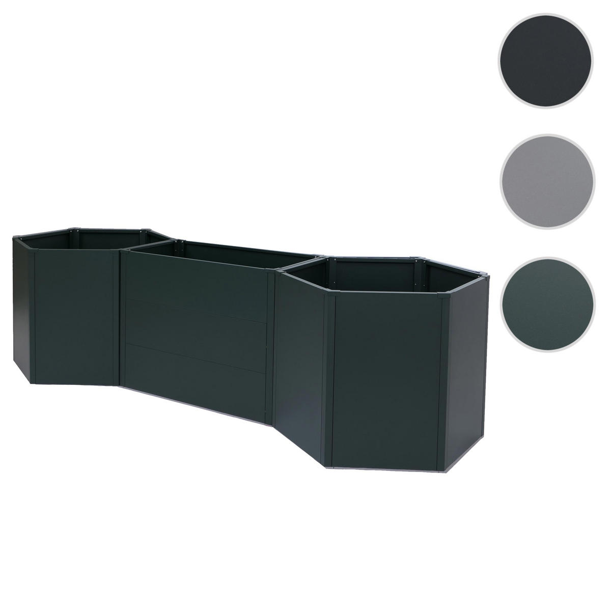 HOCHBEET Grün - Grün, Metall (286/77/88cm) - MCW