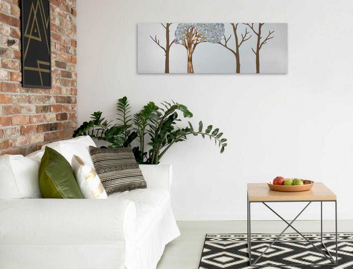 HOLZBILD Braun 120/40 cm - Braun, Holz (3.57/40cm) - KUNSTLOFT