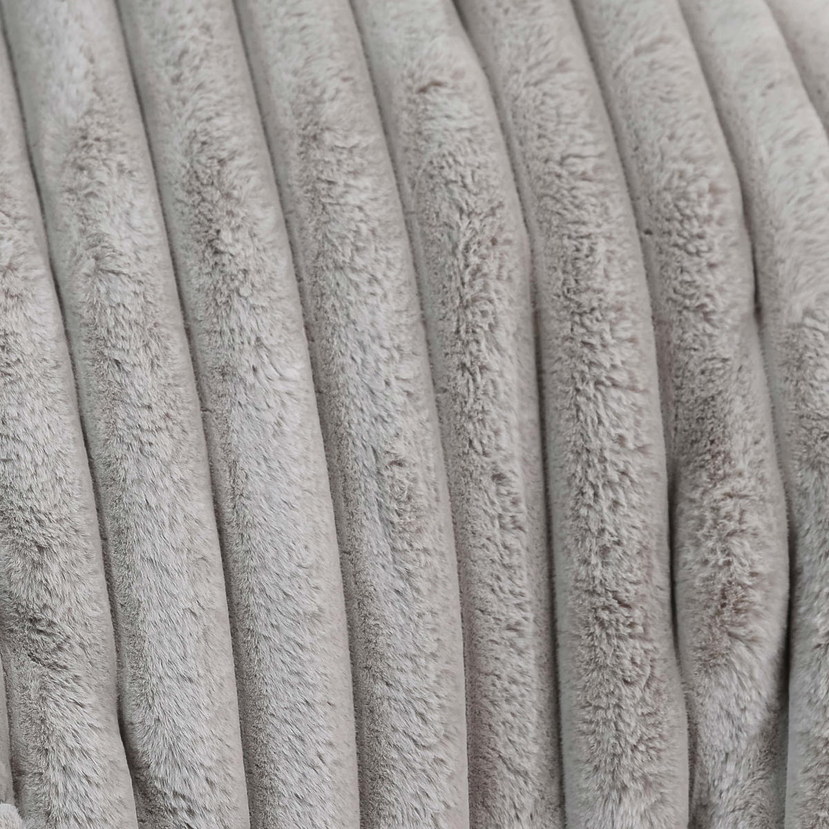 SITZSACK Sessel Kokon aus Kunstfell Cord - Grau, Kunststoff/Textil (87/73/73cm) - icon