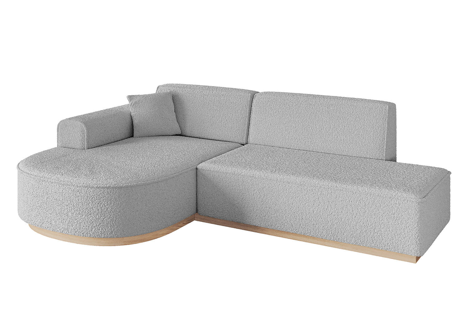 Altdecor Ecksofa Hellgrau 243x171 cm