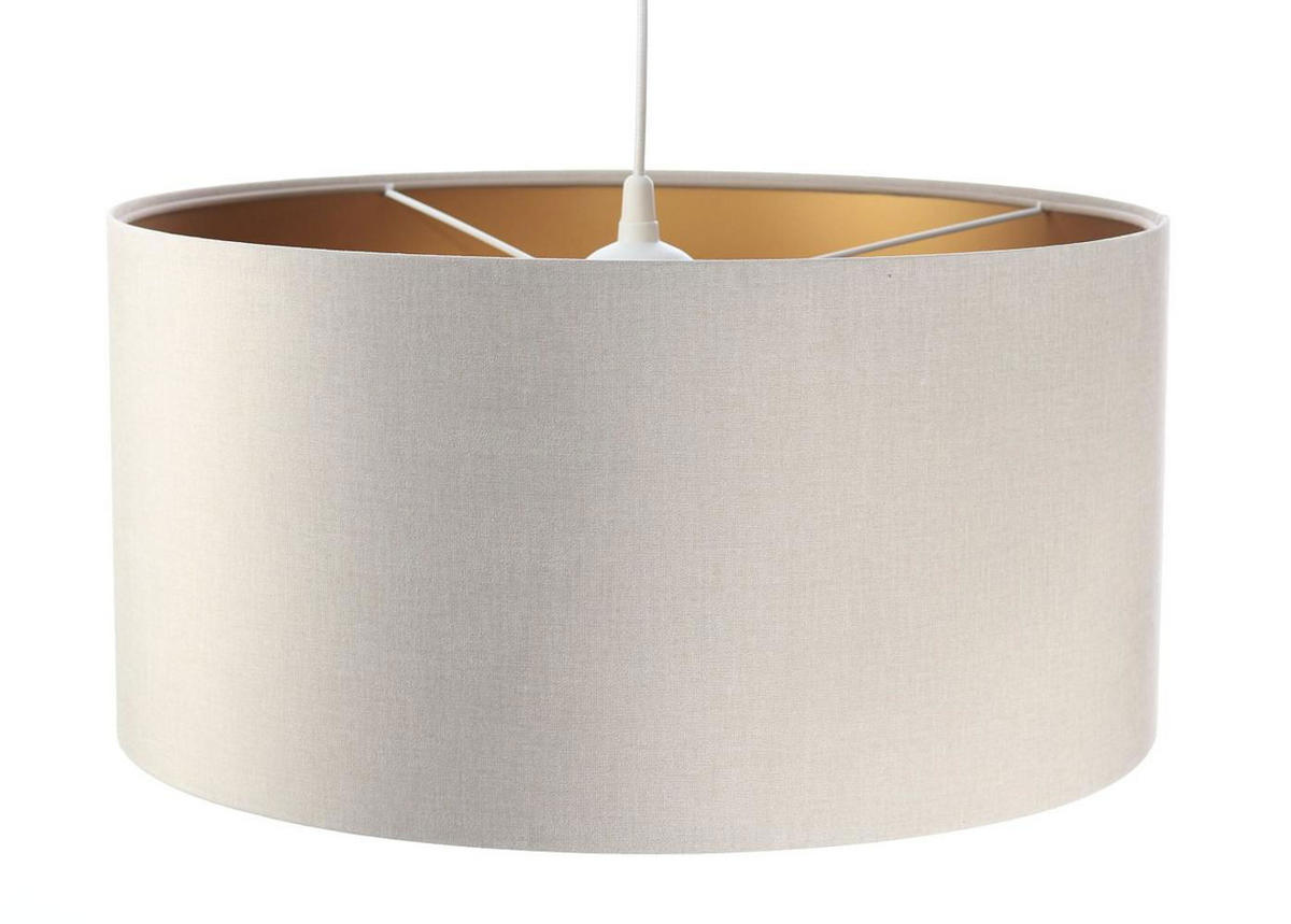 HÄNGELEUCHTE Gold 60/30 cm - Beige/Goldfarben, Kunststoff (60/1.1/30cm) - ONZENO