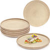 SPEISETELLER SET KAIRO MOCHA - 6 teilig aus Steingut - Beige, Keramik (35cm) - Sänger
