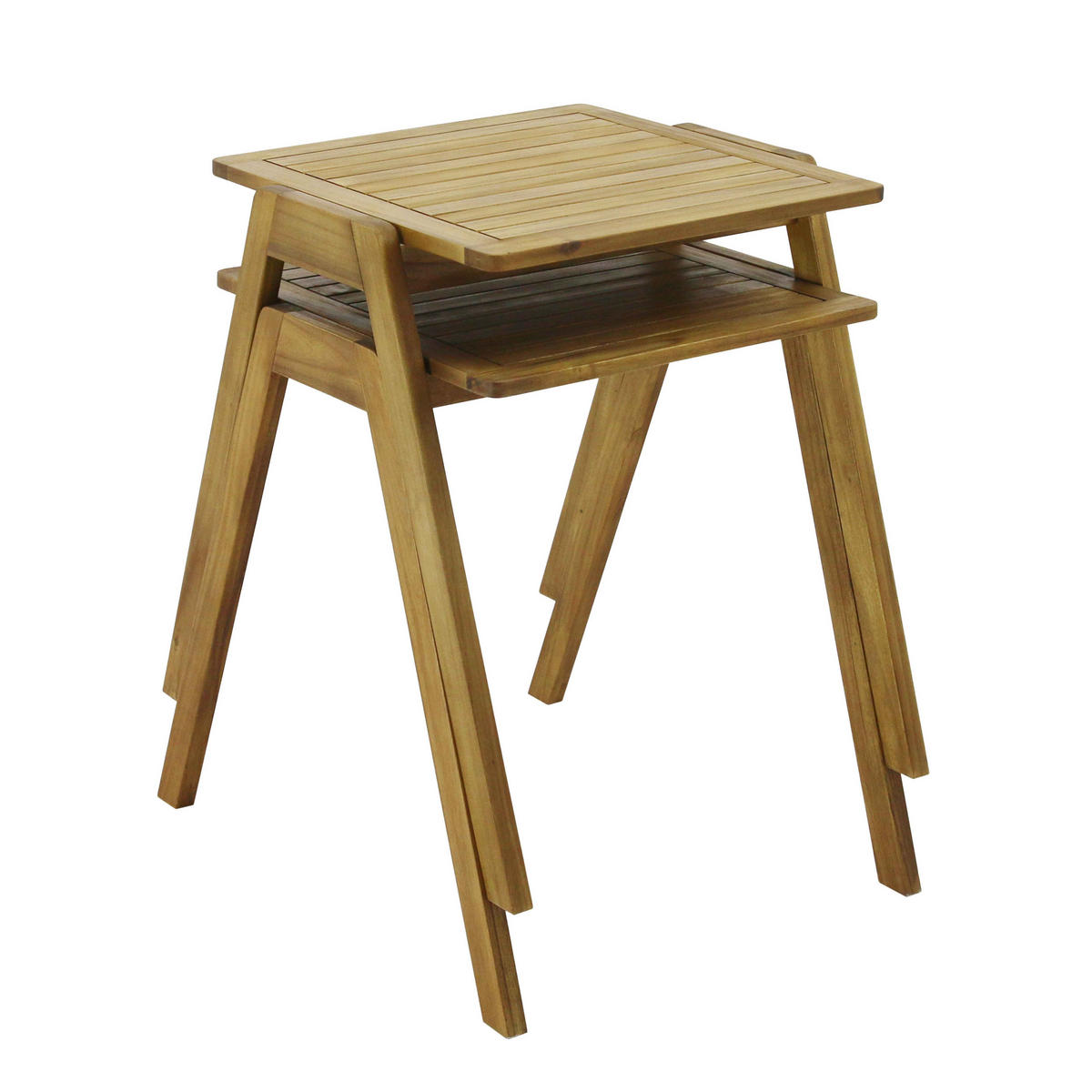 GARTENTISCH, Braun - Braun, Holz (80/60/76cm) - Oviala