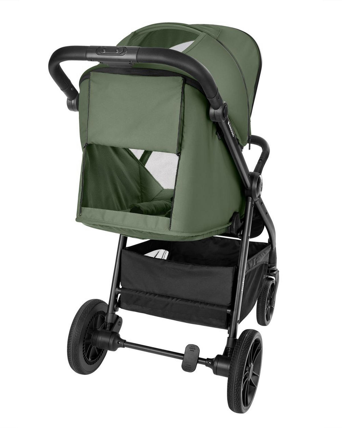 KINDERWAGEN, Buggy Jody grün PU-Räder Federung Hinterradbremse 5-Punkt-Gurt - Grün, Metall (89/54/105cm) - Kikka boo