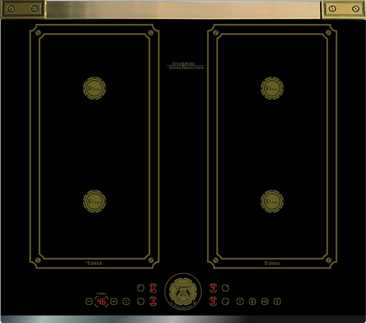 ELEKTRO Einbau Backofen 60 cm EH 6355 RotEm+KCT 6745 AD Induktionskochfeld 60 cm - Rot, Metall (59.4/59.4/57.5cm) - Kaiser Küchengeräte