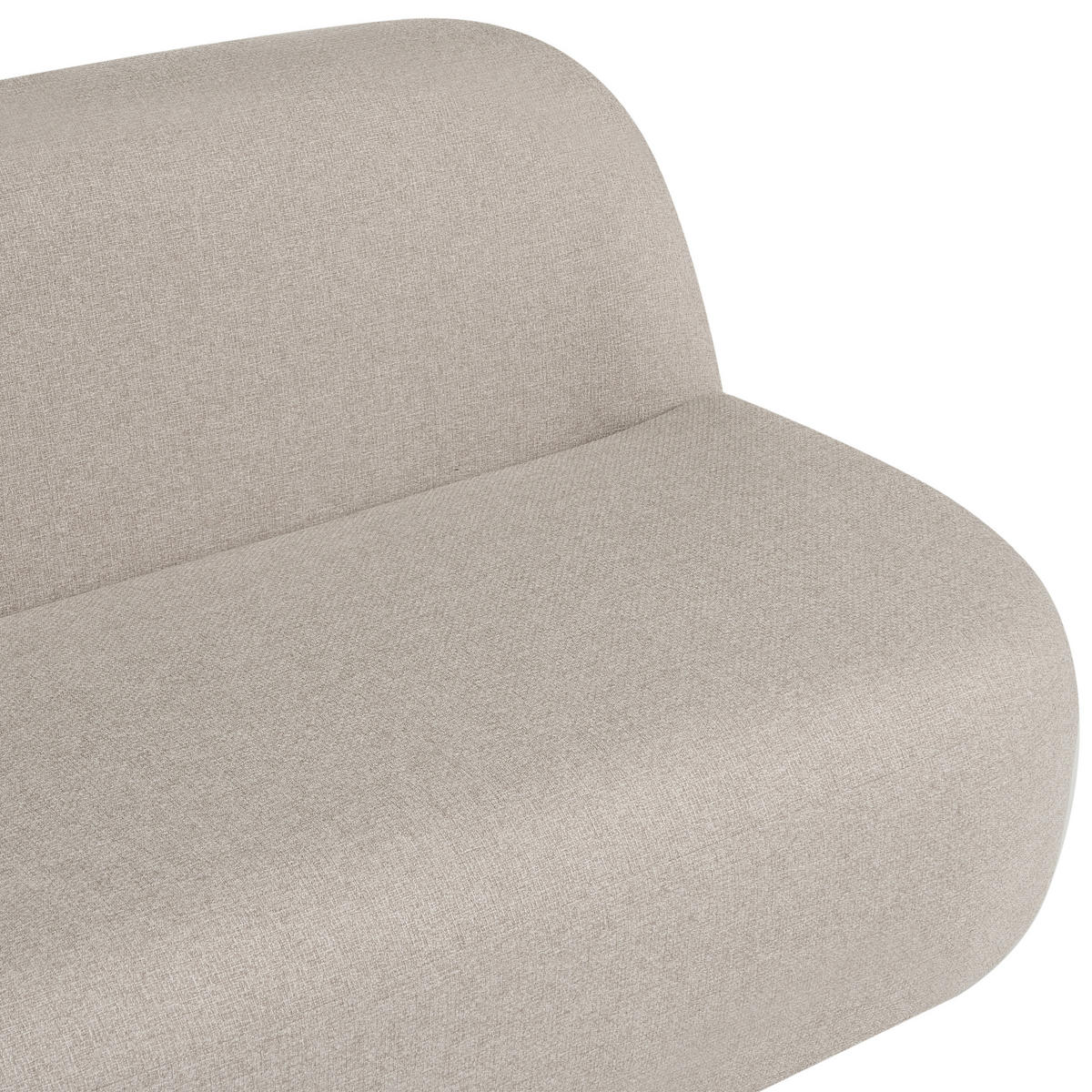 2-SITZER-SOFA Stoff Beige Lovberg - Beige, Textil (138/74/80cm) - Beliani