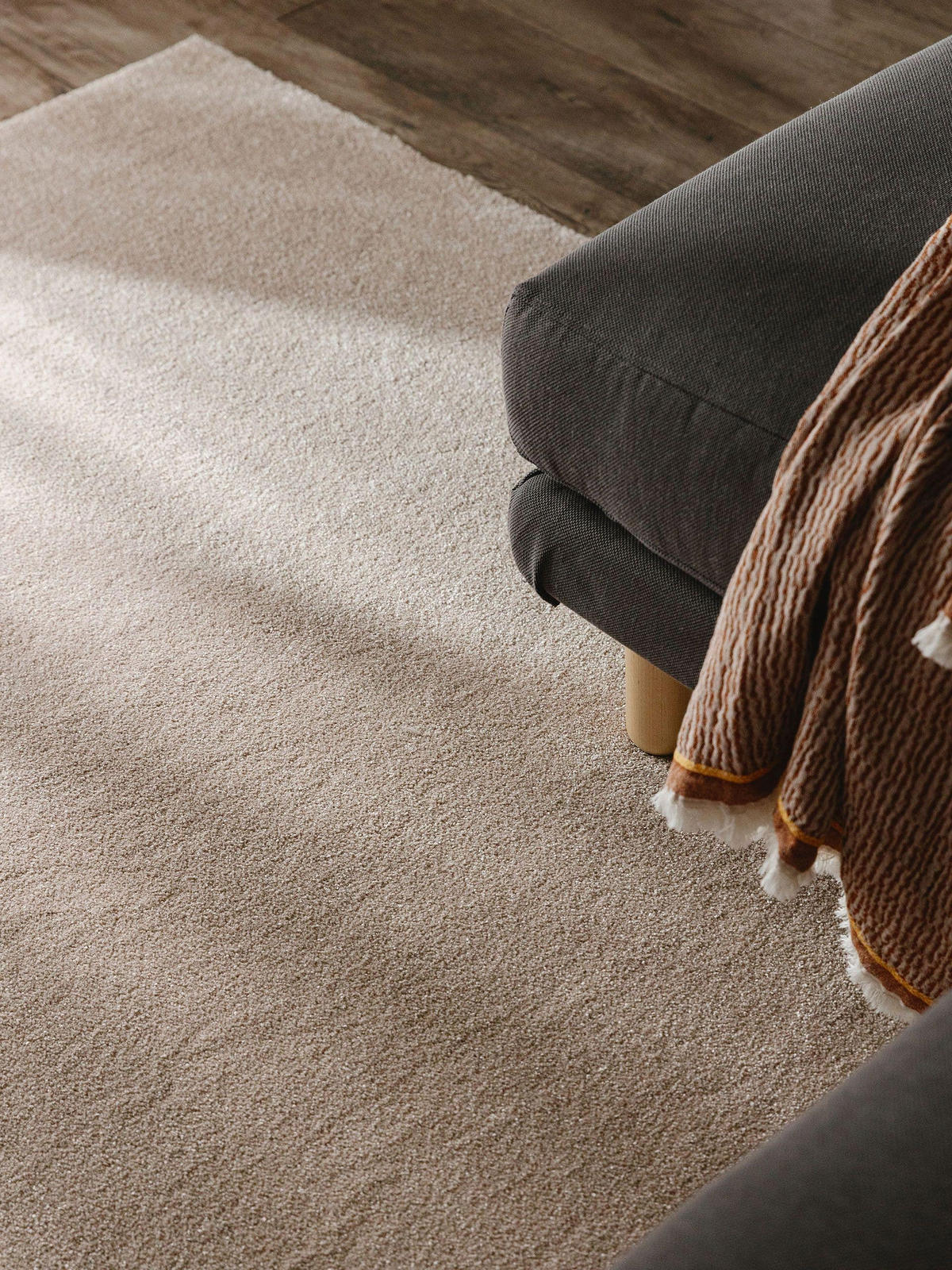 HOCHFLORTEPPICH Melvin waschbar 200/200 cm - Beige, Kunststoff (200/200cm) - benuta Nest