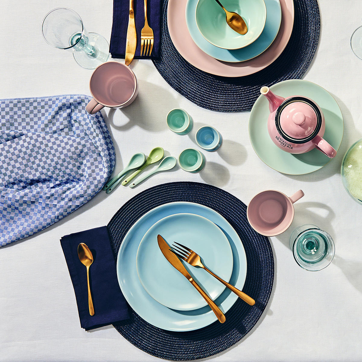 TISCHSET (6er Set) Ambiente - Dunkelblau, Kunststoff (38/38cm) - BUTLERS