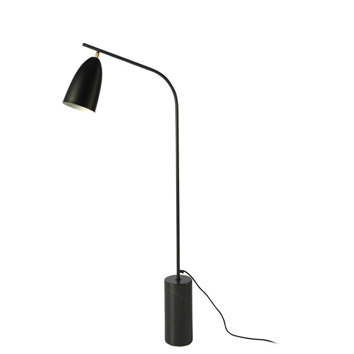 STEHLAMPE Stahl Schwarz - Schwarz, Metall (15/62/147cm) - ANGEL CERDA