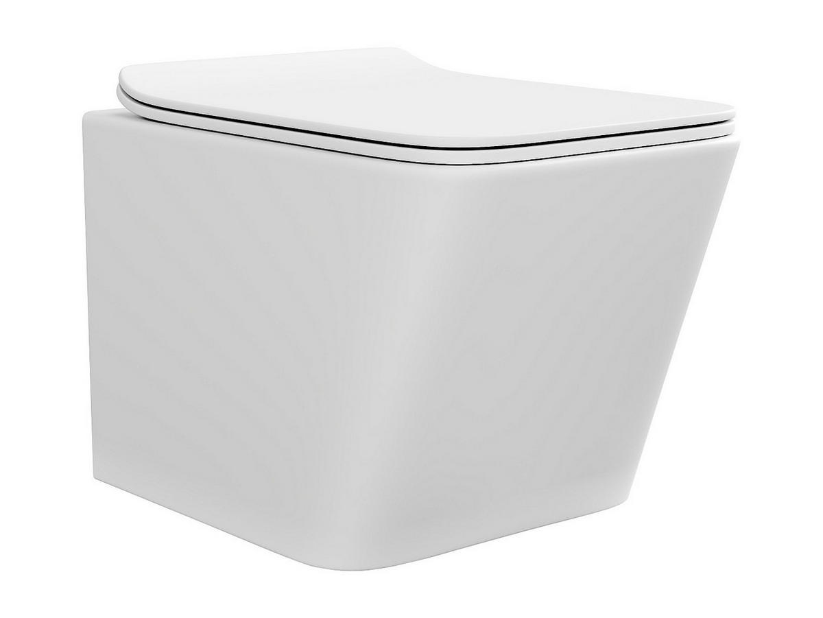 HÄNGE WC - 35.5 cm x 51.5 cm - keramik - weiß Clemona - Weiß, Keramik (35.5/34/51.5cm) - Vente-Unique