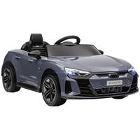 KINDER-ELEKTROAUTO DE-06078 mit Fernbedienung und Sicherheitsgurt Grau - Grau, Kunststoff/Metall (103/58/41cm) - ComfortXL