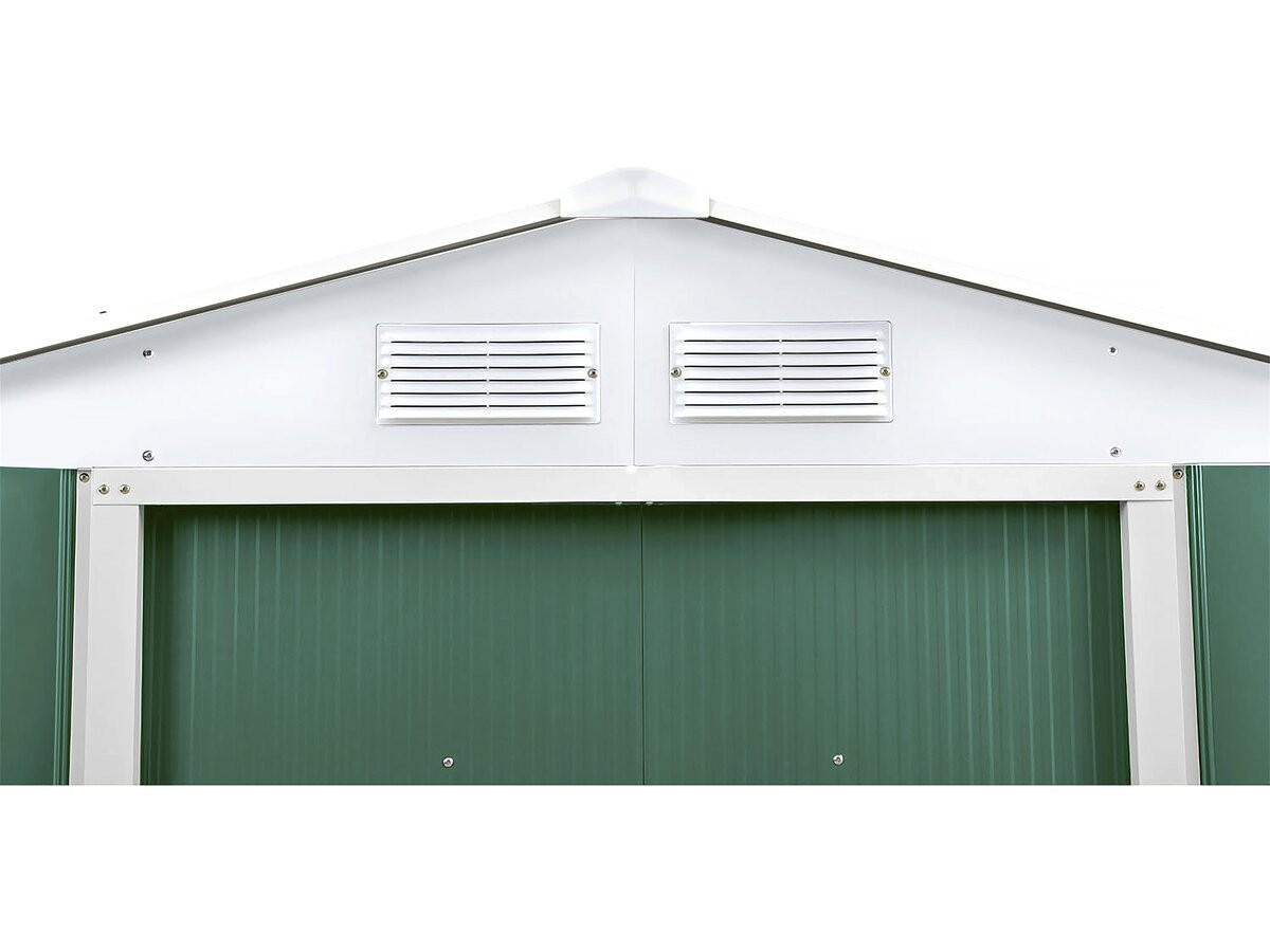 METALL-GARTENHAUS rosas Grün - Grün, Metall (267/165/245cm) - Habitat Garten