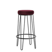 BARHOCKER Alice Rot 41/41/73 cm - Rot, Textil (41/73/41cm) - Light & Living