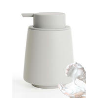 SCHAUMSEIFENSPENDER Keramik Grau 400 ml - Grau, Keramik (9.5/12.9/9.5cm)
