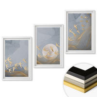 WANDBILDER 3er-Set - 40x60 cm Weißer Rahmen - Vögel, die am Himmel fliegen - Weiß, Kunststoff (40/60cm) - ArtPrintCave