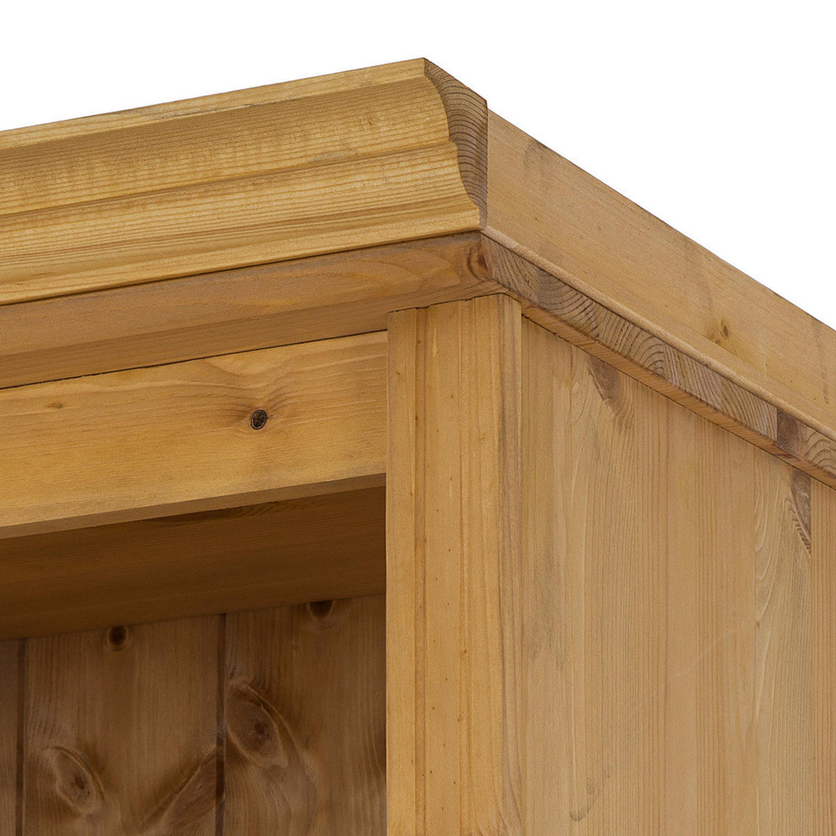 STANDVITRINE - Kiefer massiv - Kieferfarben, Holz (74/223/37cm) - home24