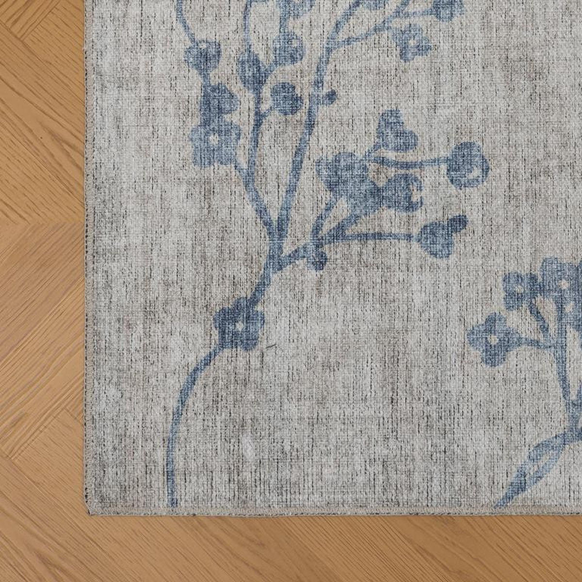 CHENILLE-TEPPICH Script Beige/Blau 200x290 cm - Multicolor, Textil (200/290cm) - Vercai Rugs