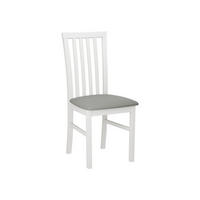 STUHL Milano I, Holzfarbe: Weiß - Weiß/Grau, Holz (43/93/40cm) - MIRJAN24