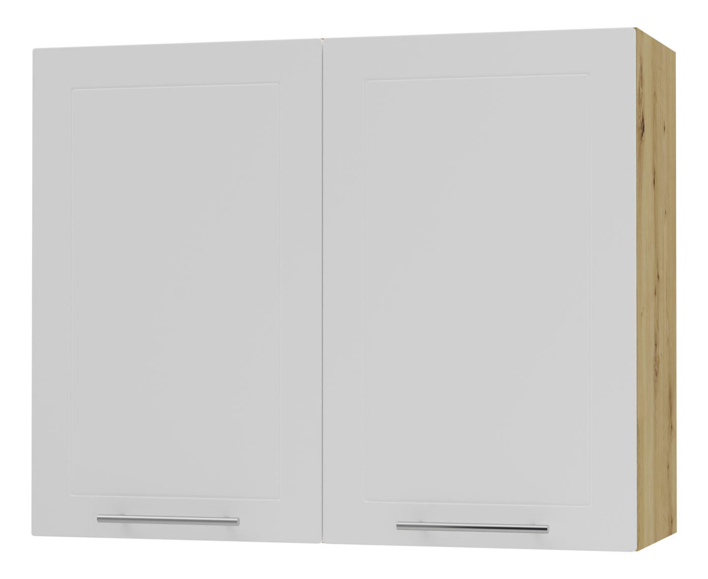 KÜCHENHÄNGESCHRANK Kvantum W3/90 Weiß Matt / Eiche Artisan Matt 90 / 32,5 / 72cm - Eiche Artisan/Weiß, Holz/Holzwerkstoff (90/72/32.5cm) - Feldmann-Wohnen