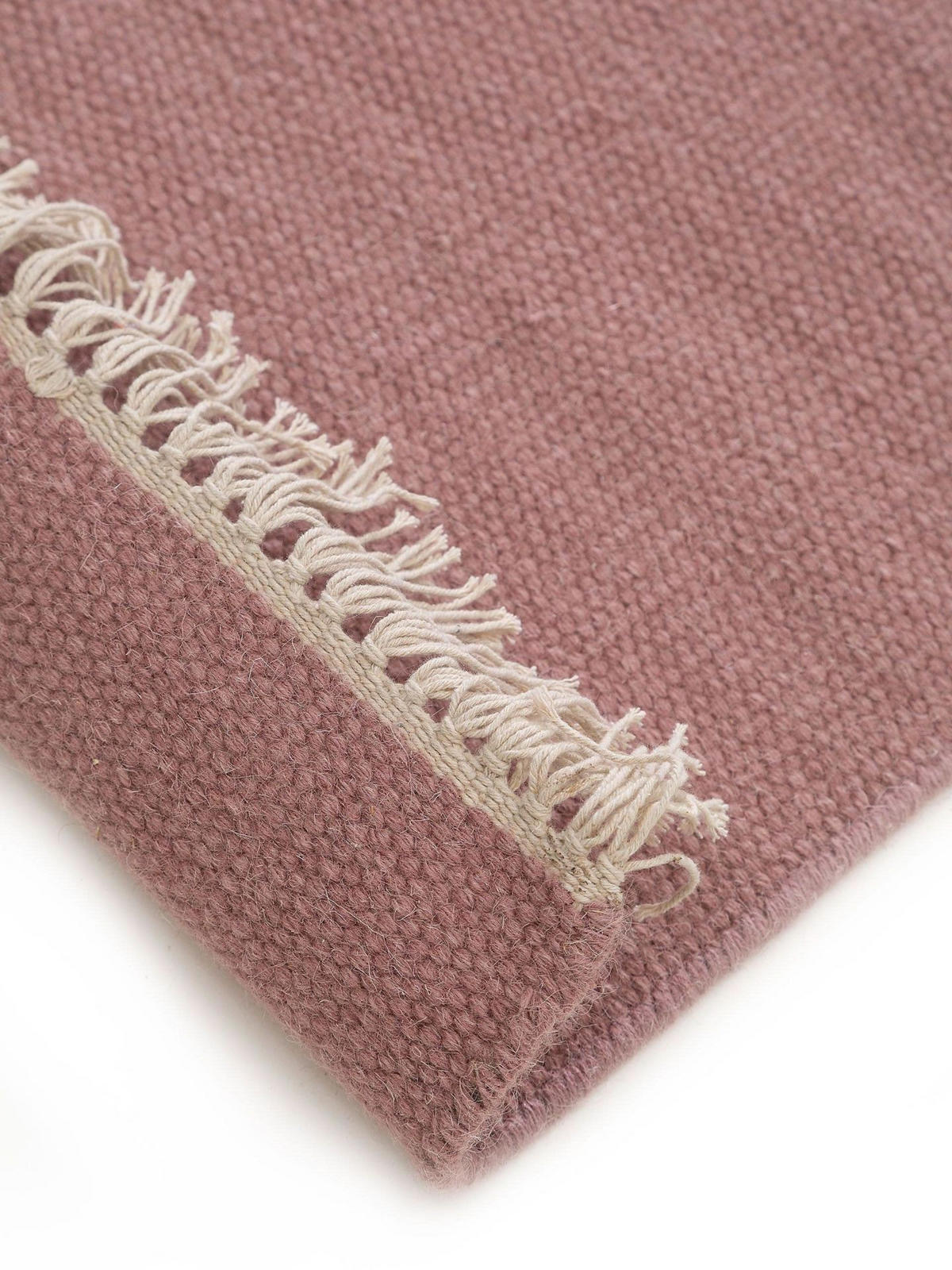 TEPPICH Wollteppich Liv Rosa - Pink, Textil (70/1cm) - KUNSTLOFT