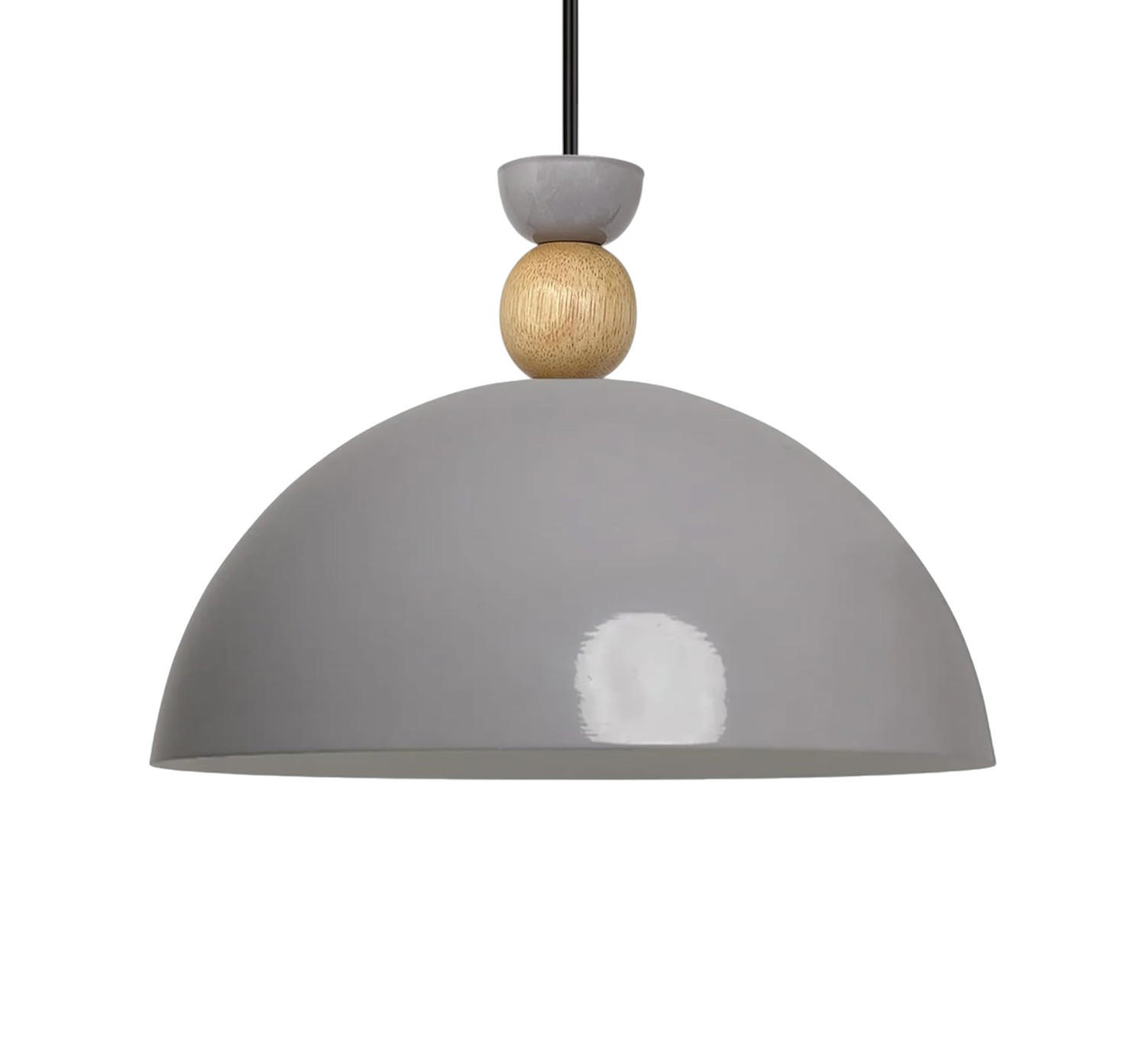 Bamyum Pendelleuchte Grau 30x25x30 cm