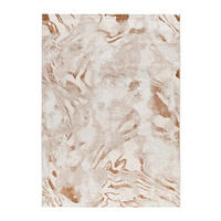 KURZFLORTEPPICH Beige / Kupfer Keops 192/290 cm - Rostfarben/Beige, Naturmaterialien/Textil (192/290cm) - Atticgo