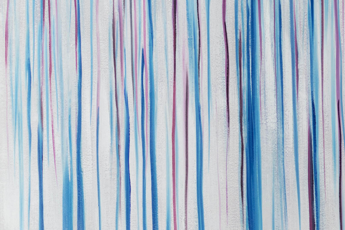 ÖLGEMÄLDE XXL Blau 200/100 cm - Blau/Weiß, Holz/Textil (6.68/100cm) - KUNSTLOFT