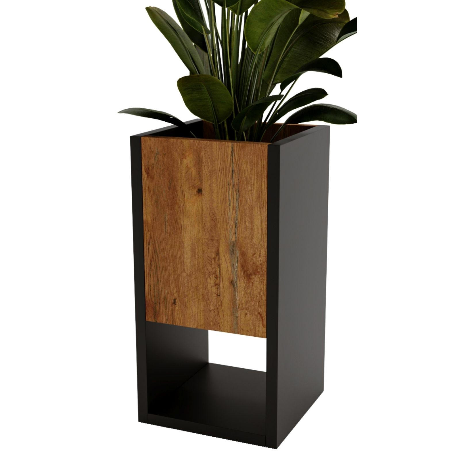 BLUMENKASTEN - Nussbaumfarben, Holzwerkstoff (23/45/23cm) - RAUMHIRSCH FURNITURE