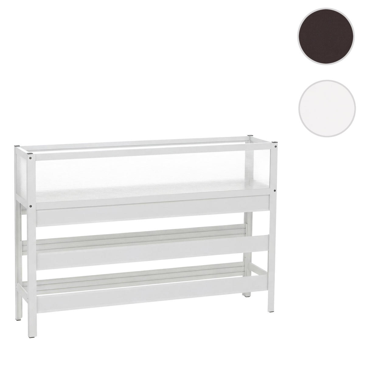 HOCHBEET Weiß - Weiß, Metall (120/82/30cm) - MCW