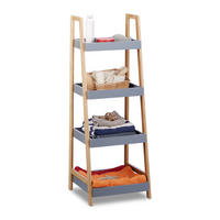 BADREGAL - Multicolor, Holz (36/98/35cm) - Relaxdays