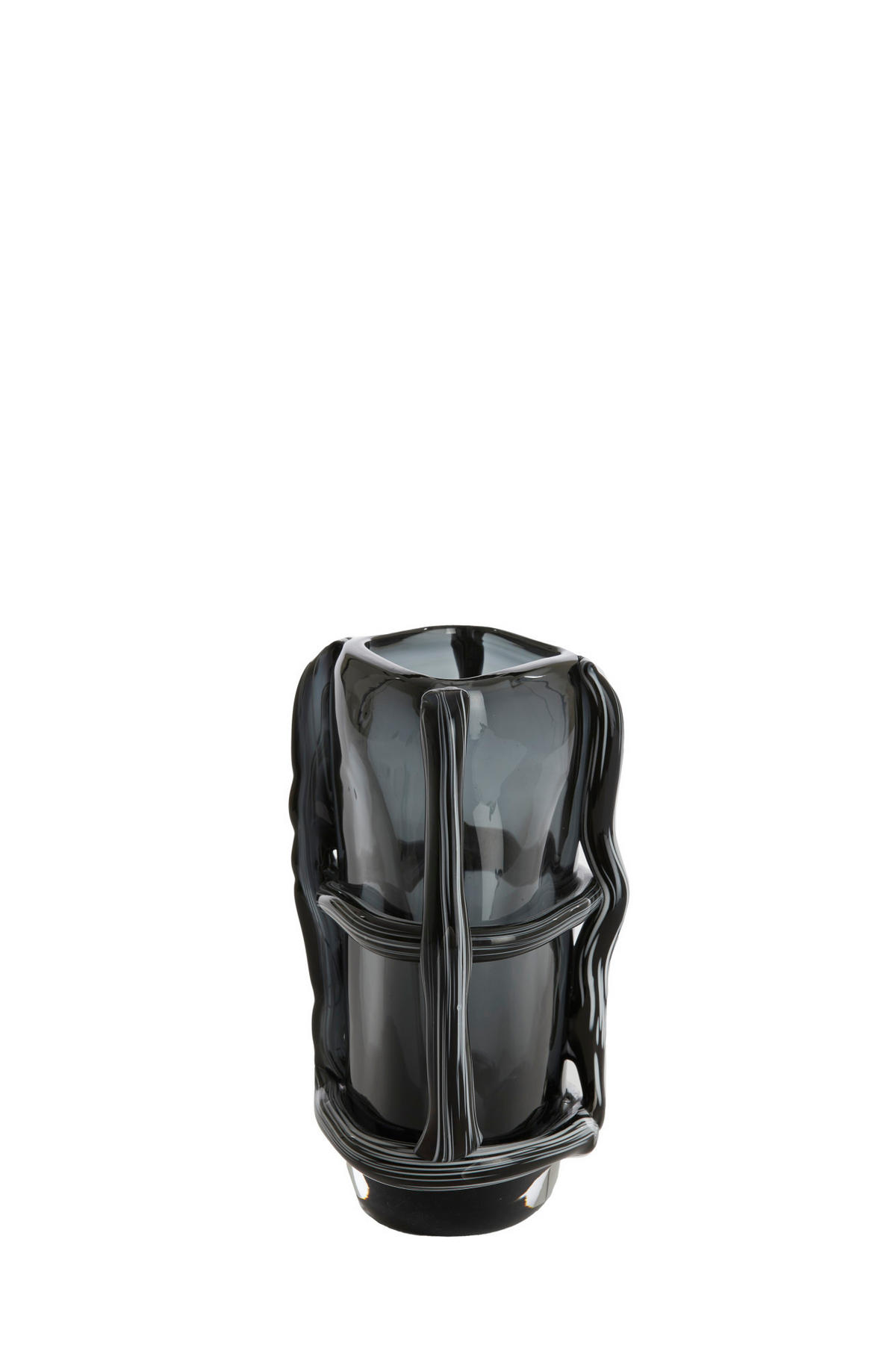 VASE Ashoro Grau Ø19/22 cm - Grau, Glas (22cm) - Light & Living