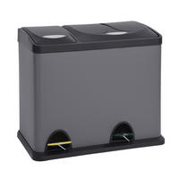 MÜLLEIMER TC2Combo26 - Grau, Metall (46/39/27cm) - SVITA
