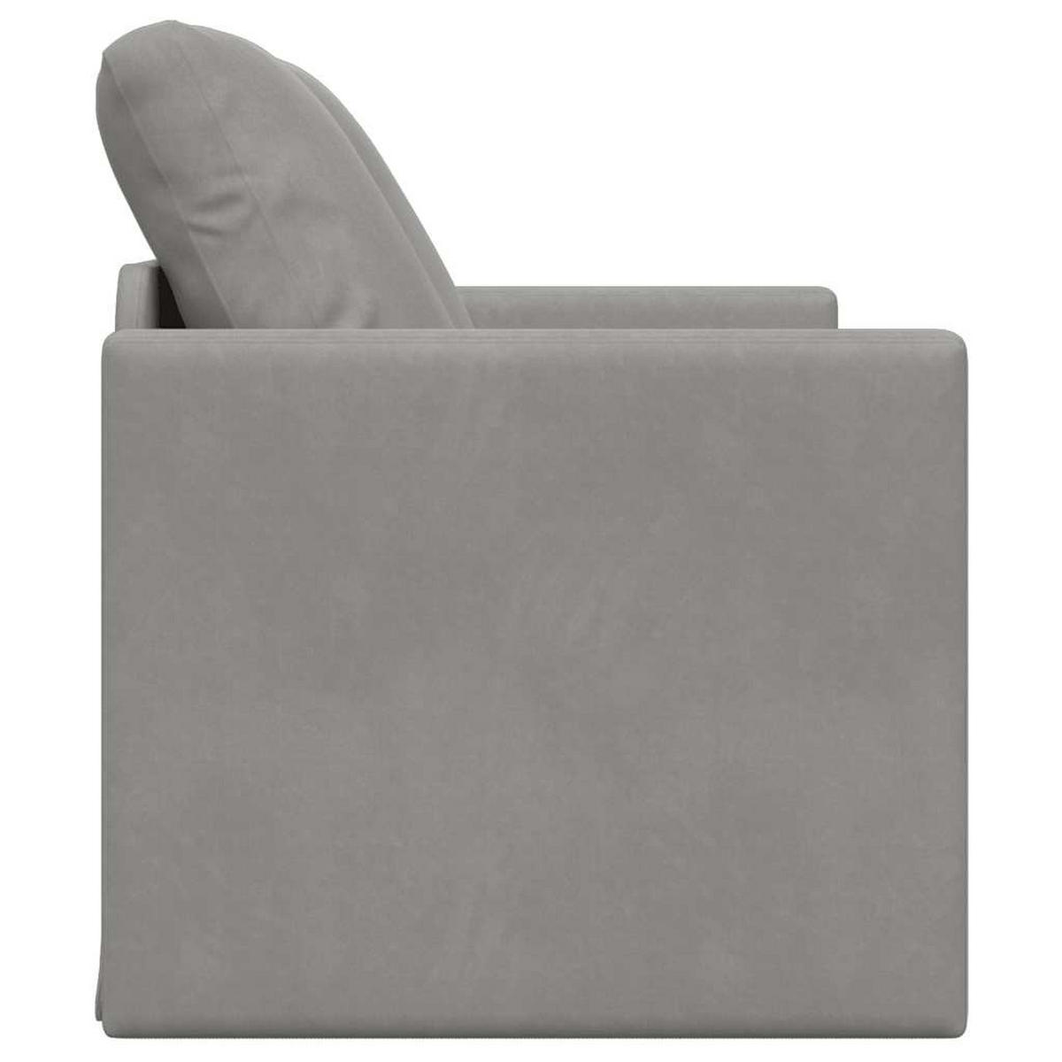 SCHLAFSOFA Brown - Hellgrau, Naturmaterialien (122/70/55cm) - Nettlife