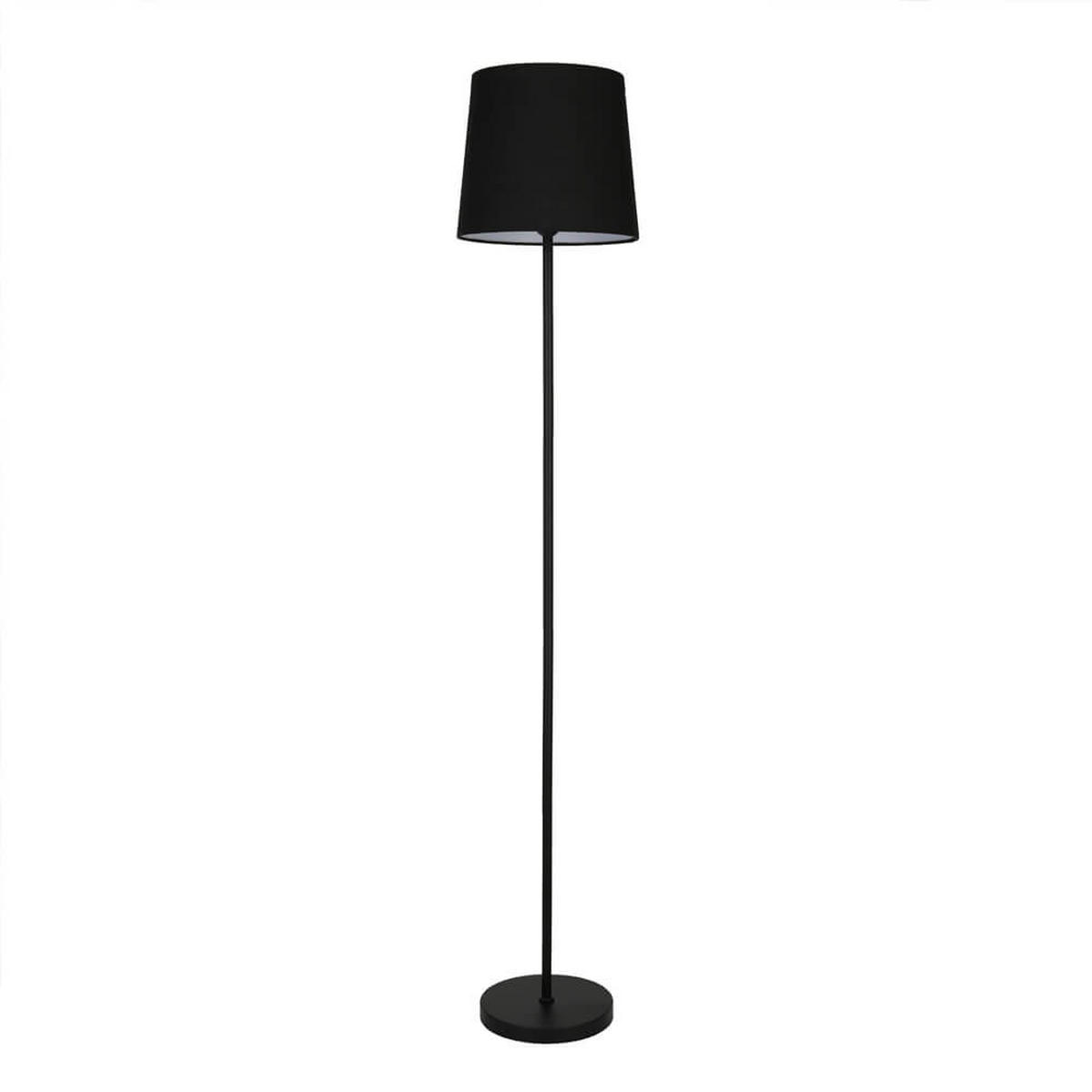 STEHLAMPE VANA - Schwarz, Stehlampe - Braun, Textil/Metall (28/28/150cm) - Home Deluxe