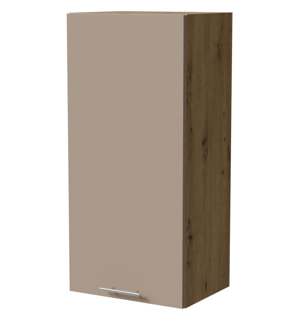 Feldmann-Wohnen Hängeschrank Graubraun, Eiche Artisan 45x96x32.5 cm