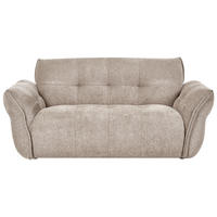 POHOVKA 2-místná Látka Taupe Halba - šedohnědá, textil (174/80/85cm) - Beliani